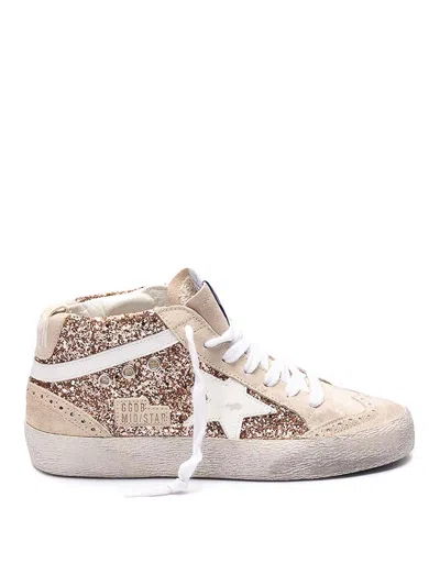 Golden Goose Mid Star Trainers In Neutral