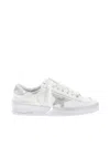 Golden Goose White Front Lace-up Sneakers In White