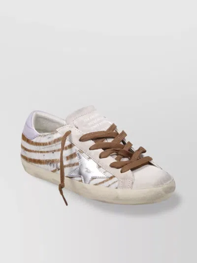 Golden Goose Zebra Horse Suede Star Sneakers