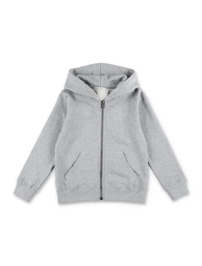 Golden Goose Kids' Zip Fleece In Grey/wine