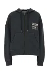 Golden Goose Deluxe Brand Dark Grey Cotton Oversize Ottaviano Sweatshirt In Black