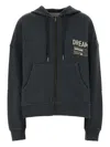 Golden Goose Deluxe Brand Dark Grey Cotton Oversize Ottaviano Sweatshirt In Black