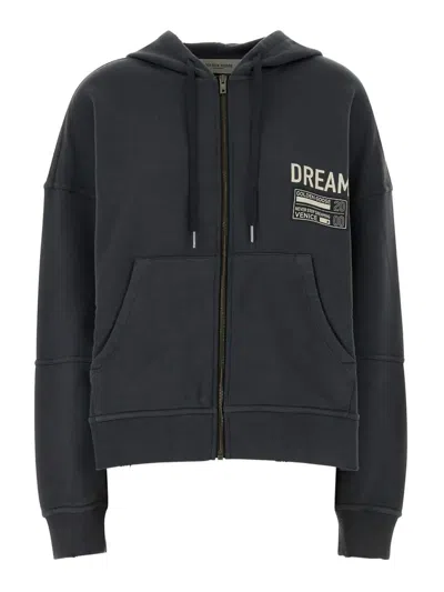 GOLDEN GOOSE SUDADERA - GRIS OSCURO