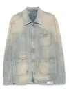 Golden Goose 'mackenzie' Denim Jacket Featuring Faded Effect In Blue
