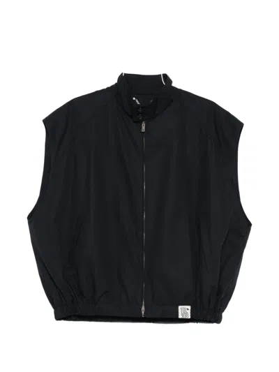 Golden Goose Zip-up Gilet In Black