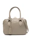Golden Goose Vita Zip Goat Leather Top-handle Bag In Green