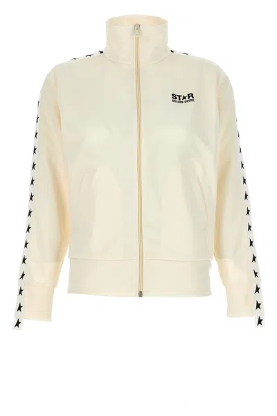 Golden Goose 'zipped Track' Sweatshirt In Neutral