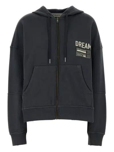 GOLDEN GOOSE GOLDEN GOOSE ZIPPER UP COTTON HOODIE CLOTHING