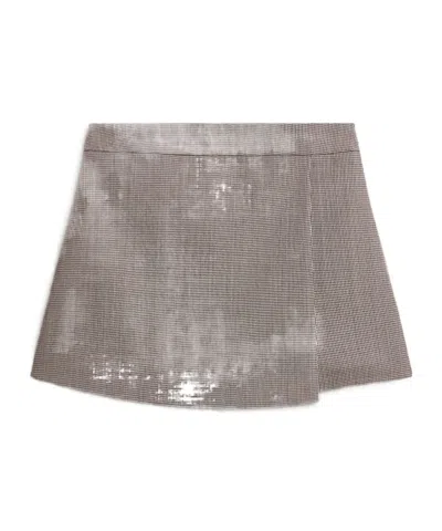 Golden Goose Zippered Shorts In Gray