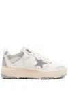 Golden Goose Rubber Sole Star Detail Contrast Panels In White