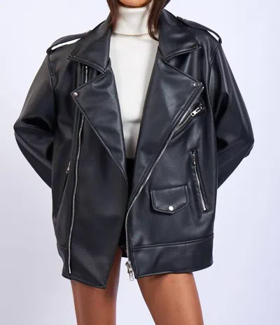 Golden Haven Moto Jacket In Black