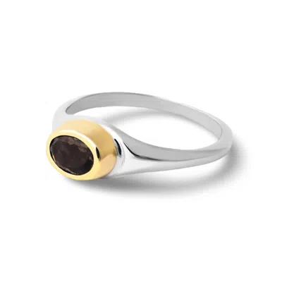 Golden Horn Jewellery Women's April Brown Diamond Birthstone Ring