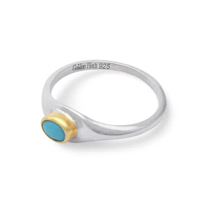 Golden Horn Jewellery Women's Blue December Turquoise Birthstone Ring