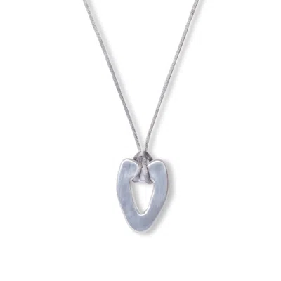 Golden Horn Jewellery Women's Fluent Heart Silver Pendant