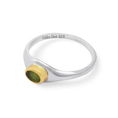 Golden Horn Jewellery Women's Green August Peridot Birthstone Ring