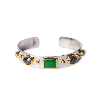 Golden Horn Jewellery Women's Green Helen Jade Gemstone Bracelet