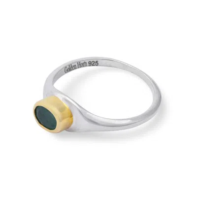Golden Horn Jewellery Women's Green May Emerald Birthstone Ring