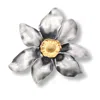 Golden Horn Jewellery Women's Queen Flower Silver Pendant In Silver