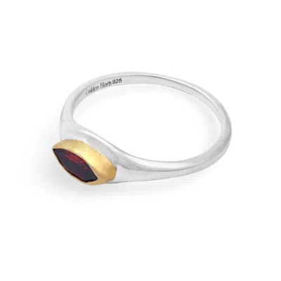 Golden Horn Jewellery Women's Red January Garnet Birthstone Ring