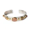 Golden Horn Jewellery Women's Silver Helen Sunset Moonstone Bracelet