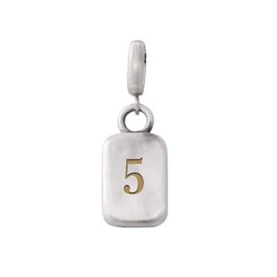 Golden Horn Jewellery Women's Silver Number Five Numerology Pendant