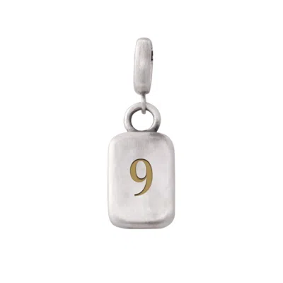 Golden Horn Jewellery Women's Silver Number Nine Numerology Pendant