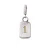 Golden Horn Jewellery Women's Silver Number One Numerology Pendant In Silver
