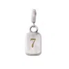 Golden Horn Jewellery Women's Silver Number Seven Numerology Pendant In Silver