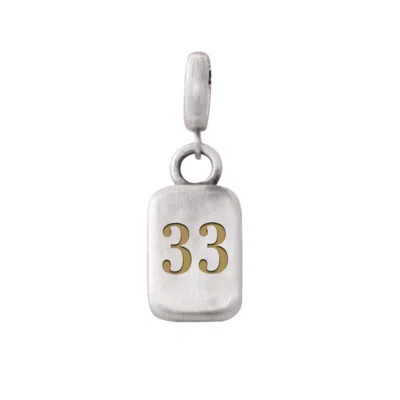 Golden Horn Jewellery Women's Silver Number Thirtythree Numerology Pendant