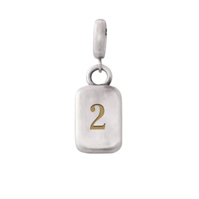 Golden Horn Jewellery Women's Silver Number Two Numerology Pendant