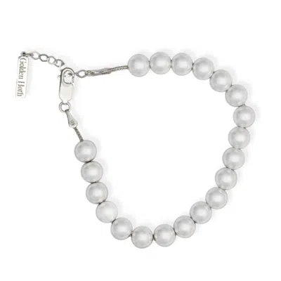 Golden Horn Jewellery Women's Silver Pearl Bracelet