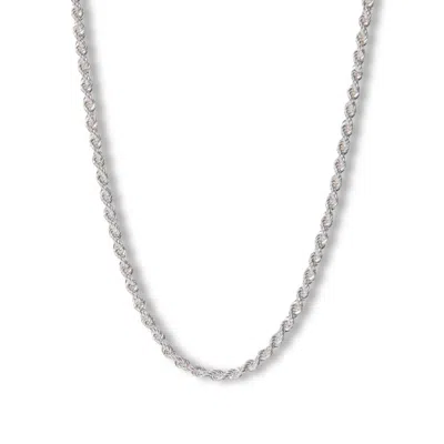 Golden Horn Jewellery Women's Silver Rope Chain Necklace