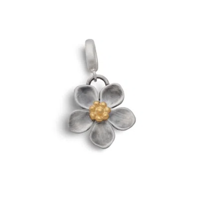 Golden Horn Jewellery Women's Silver Spring Flower Clip-on Pendant