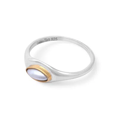 Golden Horn Jewellery Women's White / Silver June Pearl Birthstone Ring In Multi