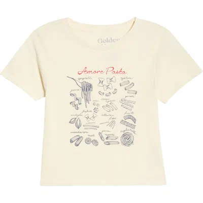 Golden Hour Amour Pasta Graphic T-shirt In Neutral