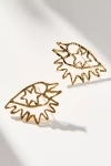 Golden Hour Designs Geometric Post Earrings In Gold