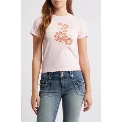 Golden Hour Snake Cotton Graphic T-shirt In Lotus