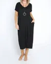 Golden Josie Dress In Black In Black