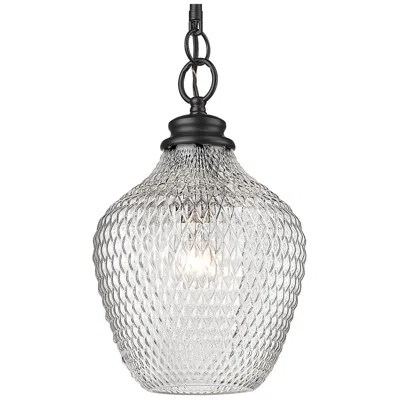 Golden Lighting Adeline 1-light Mini Pendant In Black