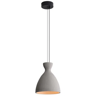 Golden Lighting Aethera 10" Led Pendant In Grey Cement