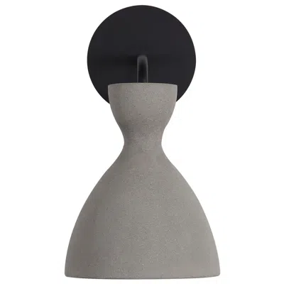 Golden Lighting Aethera Led 7" Wall Sconce - Outdoor In Grey Cement