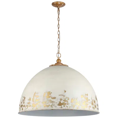Golden Lighting Alison 27" Wide Vintage Gold And Antique Ivory Pendant Light