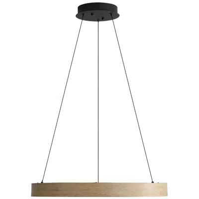 Golden Lighting Anello 24" Led Pendant In Driftwood With No Shade