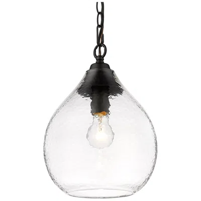 Golden Lighting Ariella 10" Wide Matte Black Mini Pendant Light