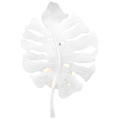 Golden Lighting Aruba 16 3/4" High Textured White Plaster Wall Sconce