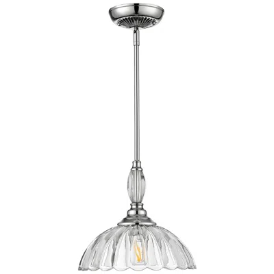Golden Lighting Audra 11 3/4" Wide Chrome Mini Pendant W/ Clear Glass