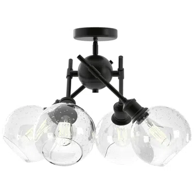 Golden Lighting Axel 24 3/4" Wide Matte Black 4-light Ceiling Light