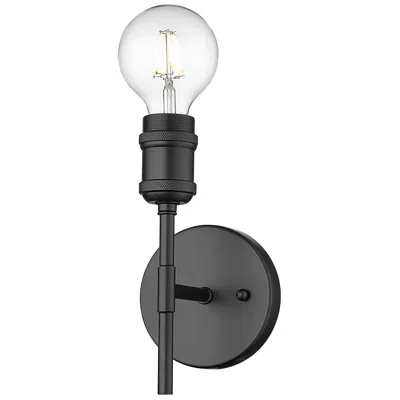 Golden Lighting Axel 4 3/4" Wide 1-light Wall Sconce In Matte Black