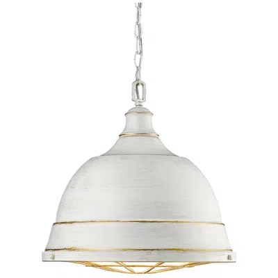 Golden Lighting Bartlett 16 1/2" Wide French White Pendant Light