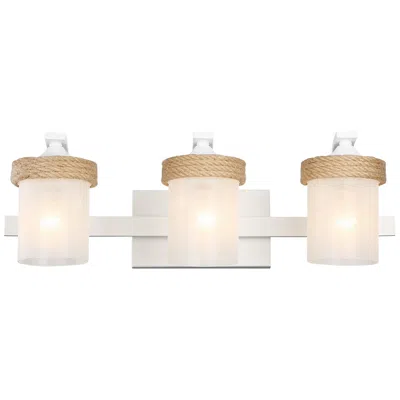 Golden Lighting Chatham 22 3/4" Modern White And Glass Bath Light